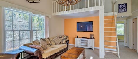 Windham Vacation Rental | 2BR | 1BA | 900 Sq Ft | Stairs Required to Access