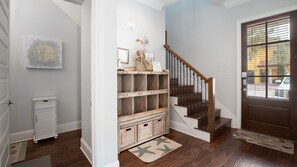 Entry and Downstairs Bathroom