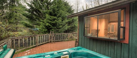 Sparkling spa surrounded by mountains