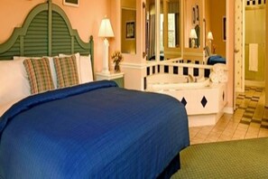 The master bedroom and master bath are huge, and include a  beautiful hot tub!