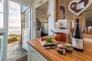 The Watch House, Coverack. Enjoy local produce and wine (not included)