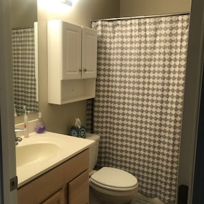 Shared second bathroom - also connects directly with first/master bedroom