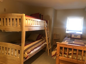 Second Bedroom with a twin plus twin bunkbed