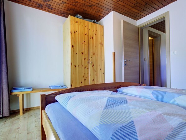 Interior Design, Wood, Furniture, Bedroom, Floor, Ceiling, Flooring, Bed, Bed Sheet, Room