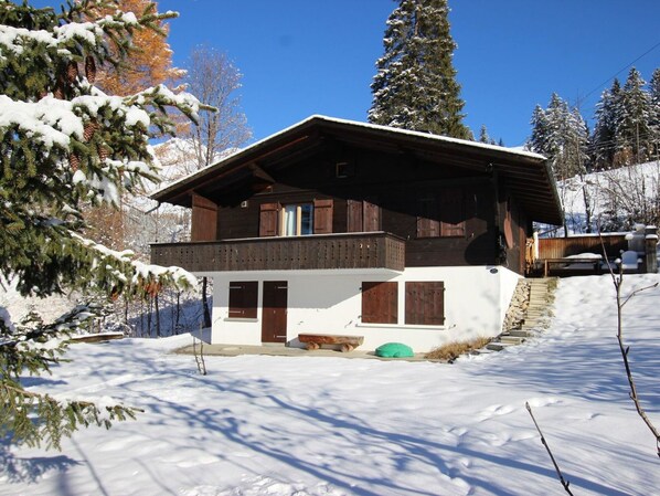 Snow, Property, Plant, Window, Sky, Tree, House, Slope, Building, Larch