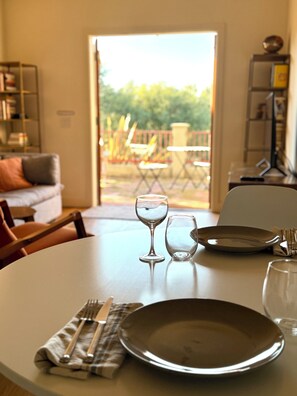 View from dining table...