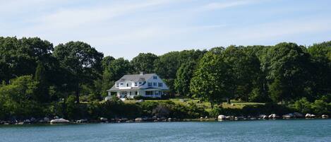 View of the house from Quonochontaug pond