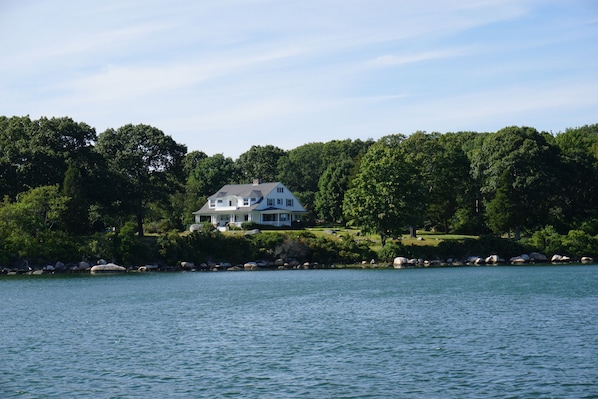 View of the house from Quonochontaug pond