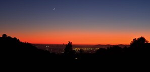 Living Room View at Sunset