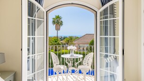 Sea views from bedroom terrace