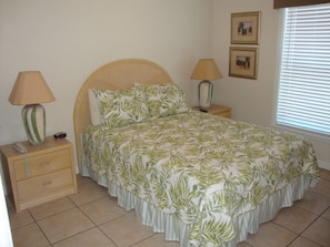 Queen Bedroom #4 has private access to full hall bath with shower.