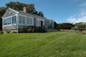 rear of house.  This whole side faces the Bay