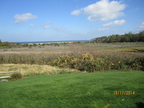 View from living room, second bedroom, porch and master