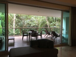 Covered Patio Dining Area & Plung Pool