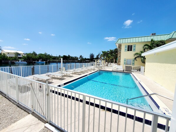 Heated pool during the winter months!