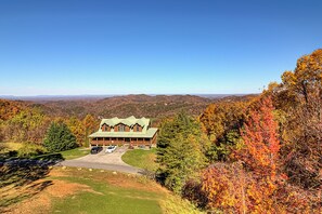 Wide View of Smoky Mountain Cabin with View