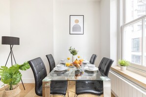 The dining area