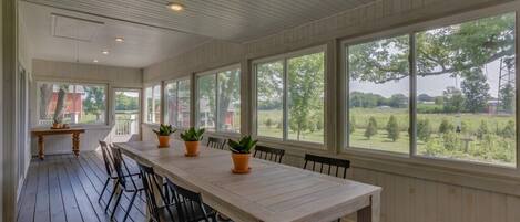 Dining In Screened In Porch