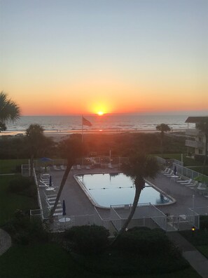 Sunrise on the balcony