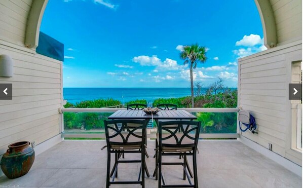 Top floor balcony - entry from the living room thru sliding doors. 