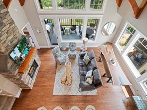 Living/Dining Room Areas--- View from Loft Area