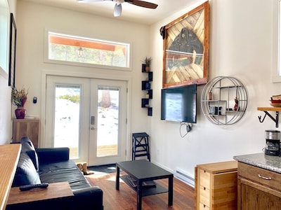 Motorcycle Themed Tiny Home Cabin by Idaho Springs