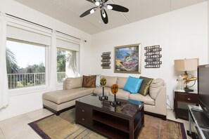 Living area overlooking towards the balcony