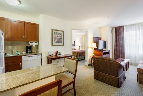 You will love the open living area.