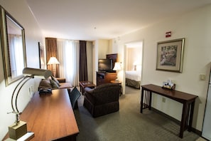 Kick back your feet and relax in the living area.