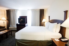 Drift to sleep in a comfortable bed after a wonderful day outside.