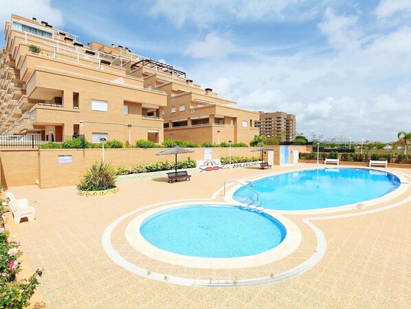 Piscine, Propriété, Recours, Bâtiment, Vacances, Immobilier, Appartement, Bleu Azur, Ville Resort, Maison