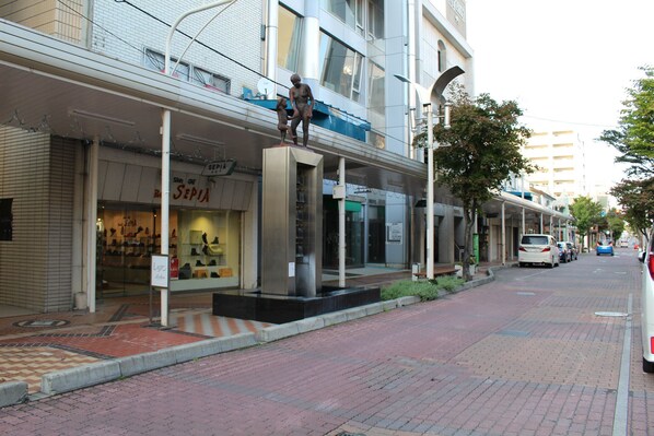 “Love Bell” monument in Ichibangai Shopping Street