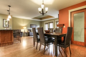 View of spacious open concept Kitchen/Dining/Living Room. 