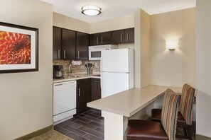 Settle into the dining area and enjoy a nice meal.