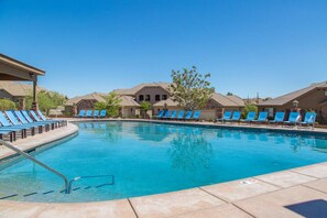 Lounge seating by the pool