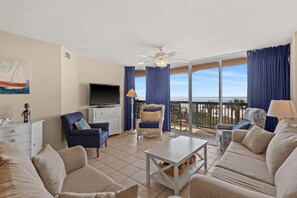 Enjoy the view from your balcony or inside your living room. 