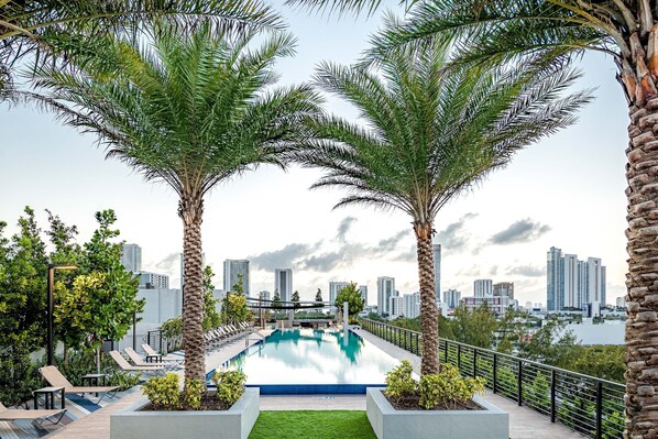 Rooftop pool