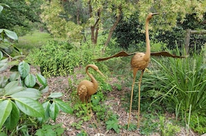 Art abounds in the gardens.  Wander the paths to see them all. 
