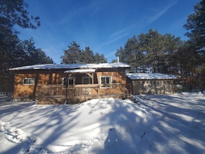 Front house and parking area 