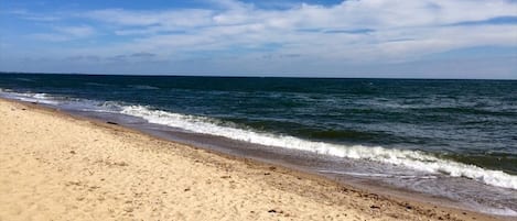 3 Min Walk to our Private Ocean Beach. Gentle surf and 70+F Water in Summer.