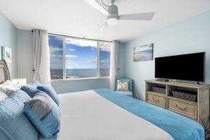 Outstanding ocean views from bedroom. Let the waves lull you to sleep. 