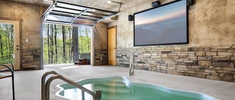 Indoor Pool With Movie Theater