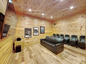 Movie Theater - Big Screen, Surround Sound, Seating - Basement