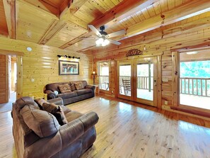 Living Room with Deck Access