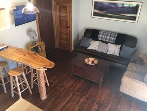 Top view of living area (from stairs).