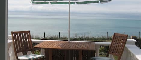 Stunning sea views from the terrace - ideal for al fresco dining!