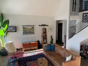 Open living room.  Radiant floor heating throughout. 