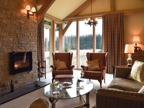 Cosy living room with wood burner | Mill of Burncrook, Glenlivet, Ballindalloch, Moray 