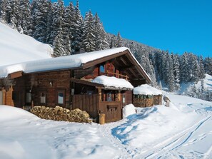 Schnee, Winter, Eigentum, Berg, Zuhause, Blockhaus, Haus, Einfrieren, Skiort, Gebirge