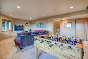 Media Room with Foosball Table